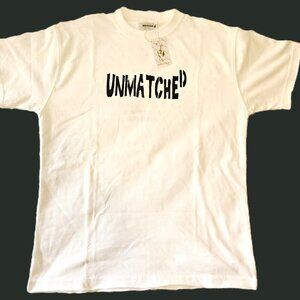 Designer Raw Edge Graphic / Logo Tee Shirt Size Small NEW